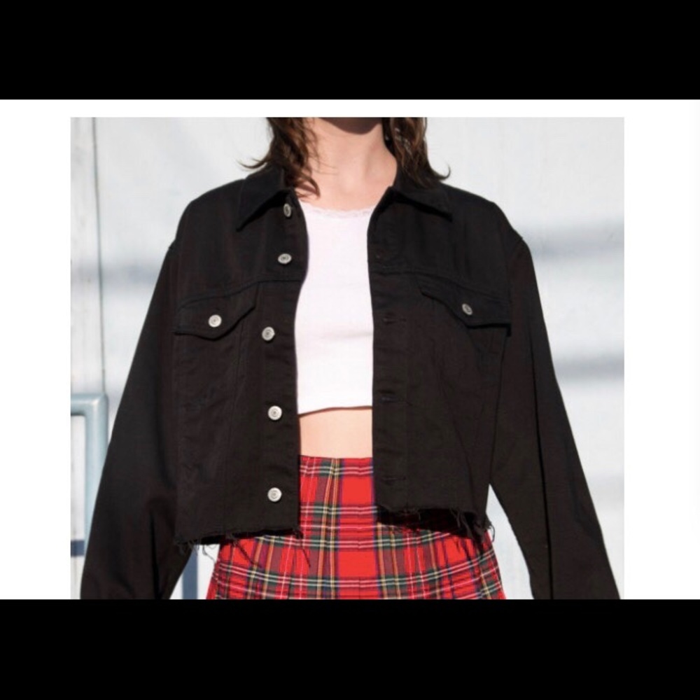 Brandy Melville Cropped Jean Jacket